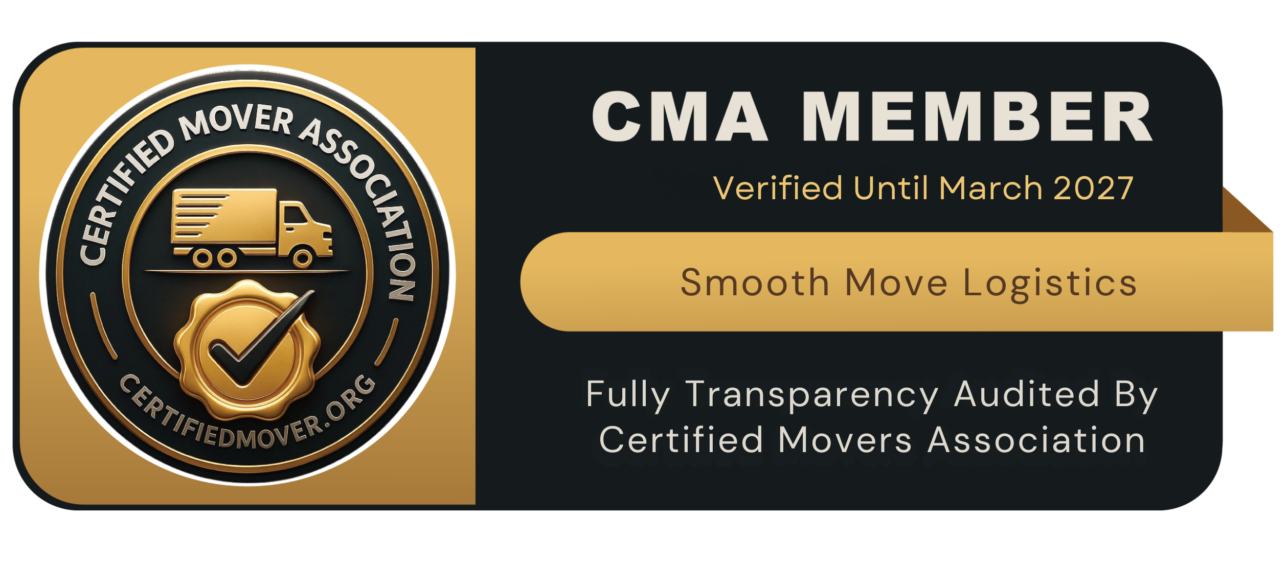 CMA Certified Mover Badge